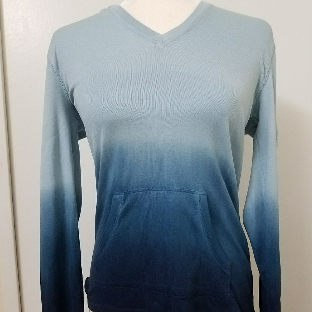 NEW American Living XS womens blue gradient hoodie